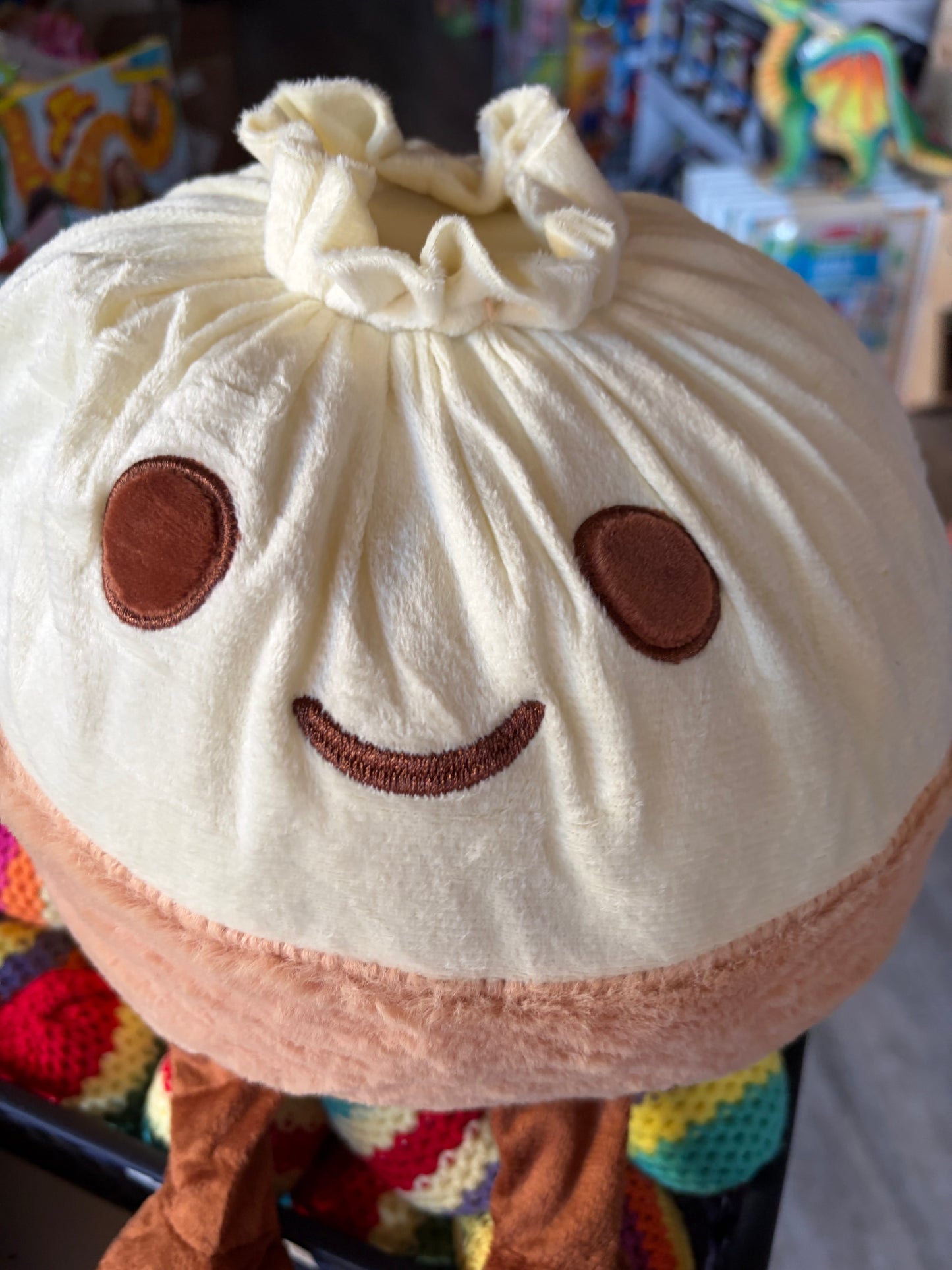 Giant plush dumpling- stuffed animal plush dumpling