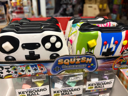 Game controller slow rise squishy