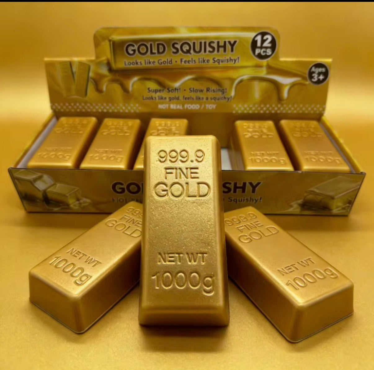 Gold bar slow rise squishy