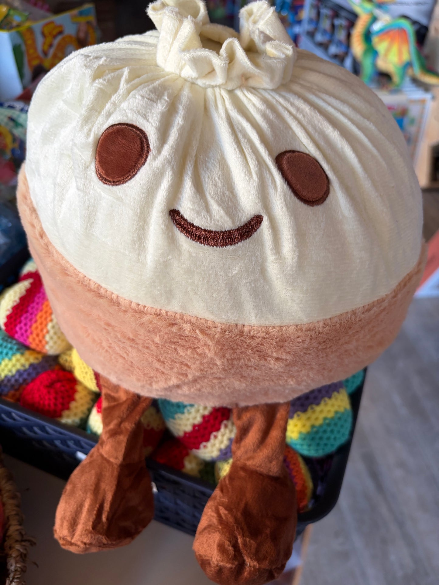 Giant plush dumpling- stuffed animal plush dumpling