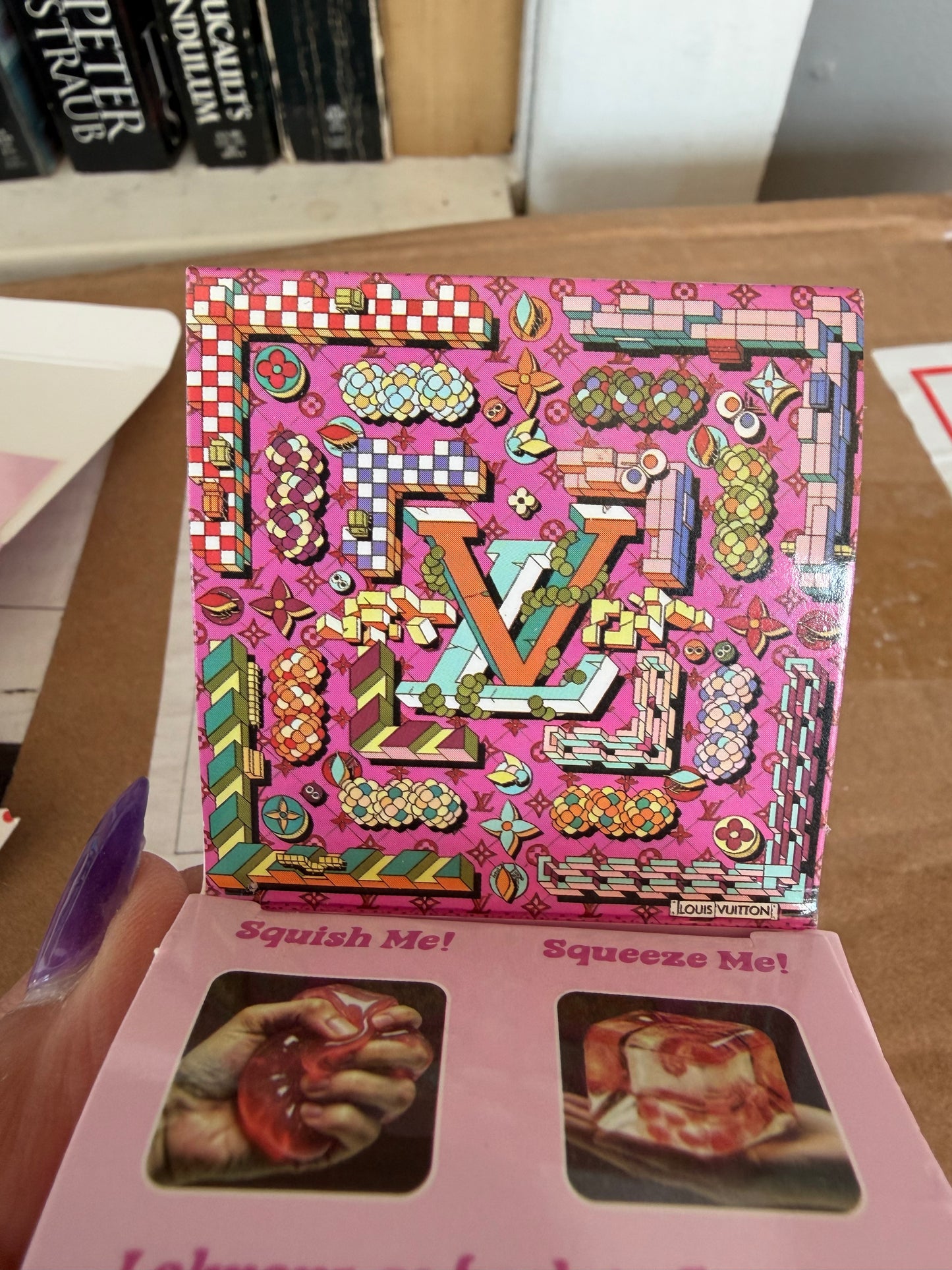 LV inspired cube squishy