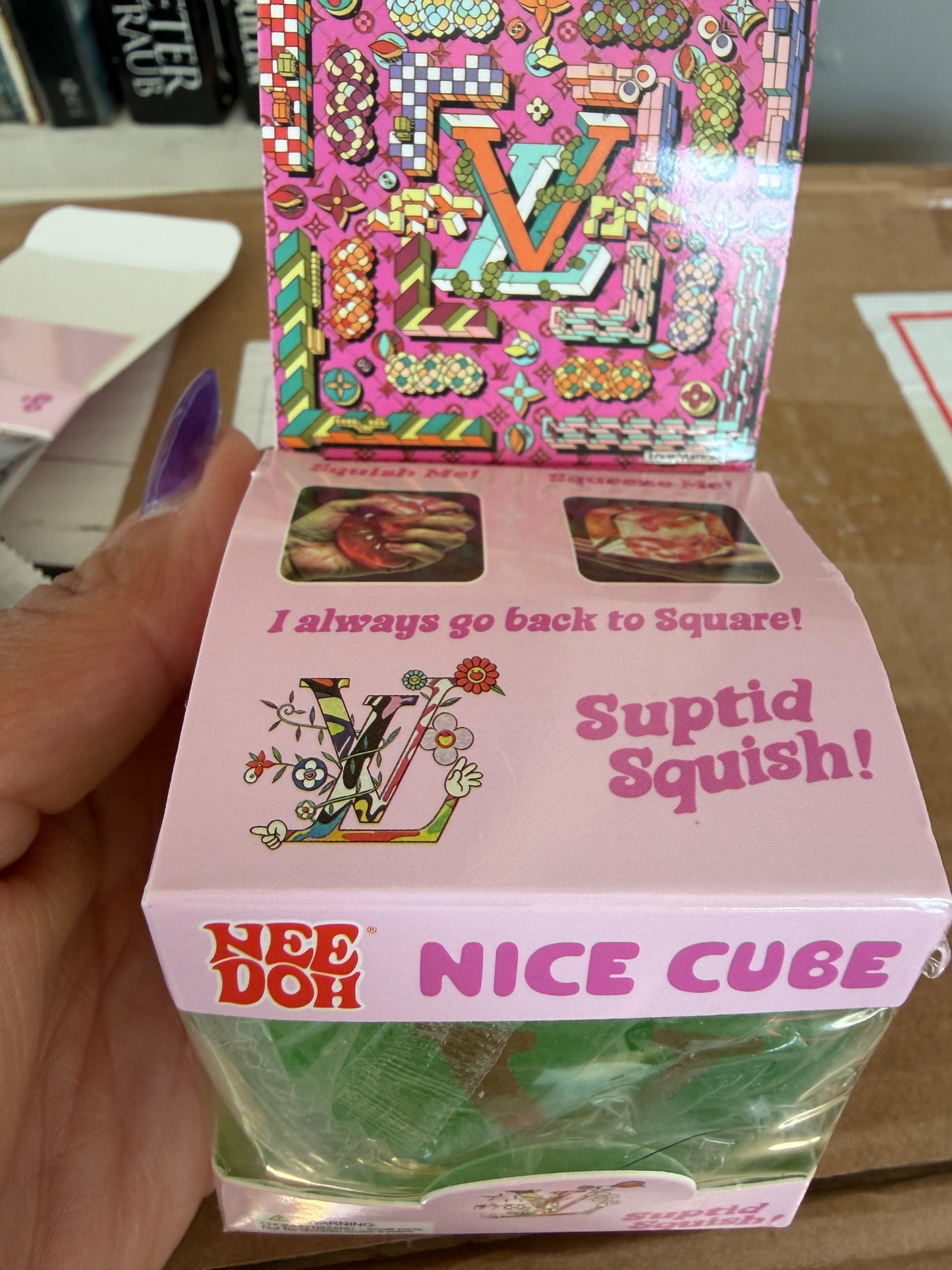 LV inspired cube squishy