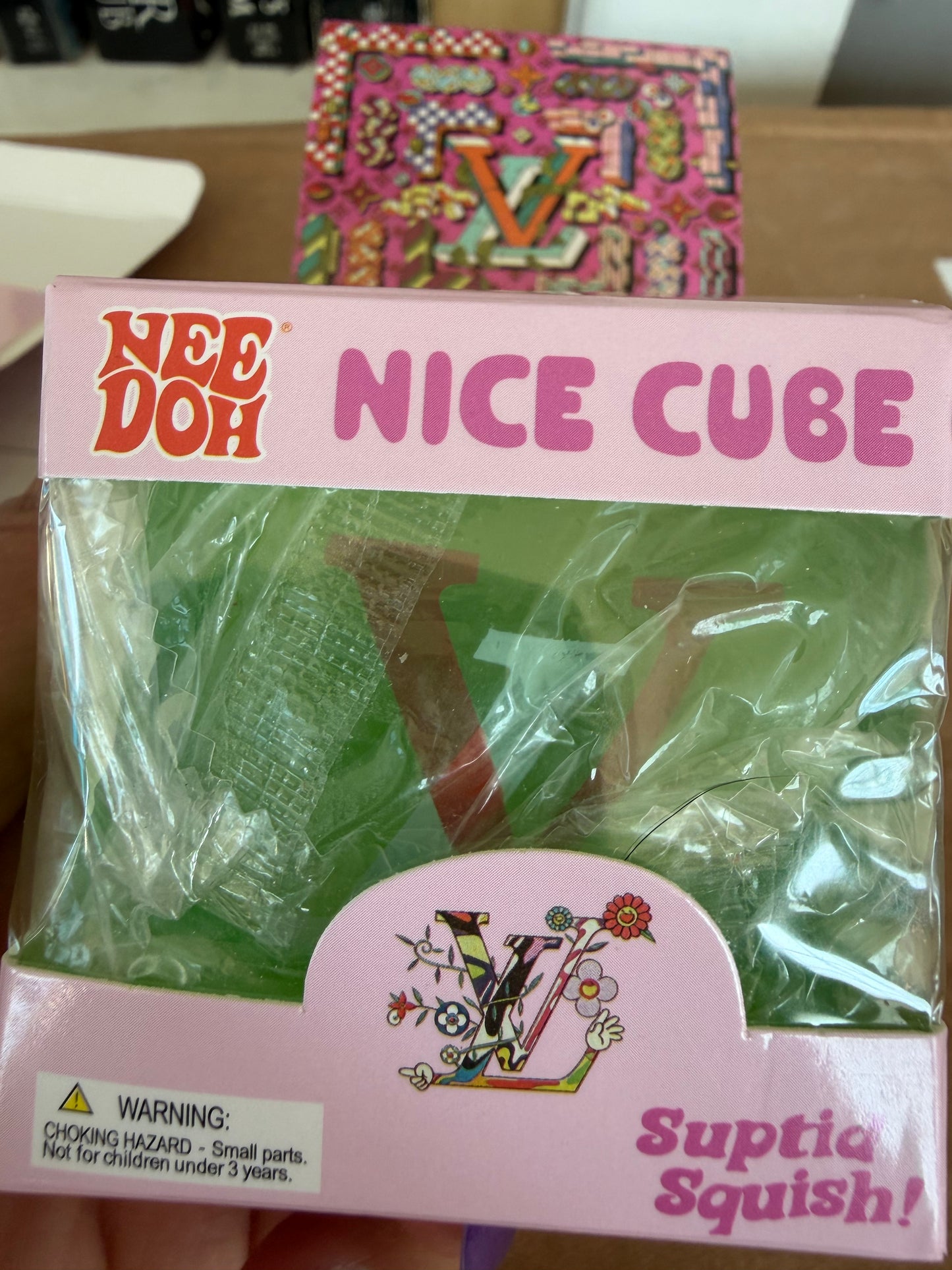 LV inspired cube squishy