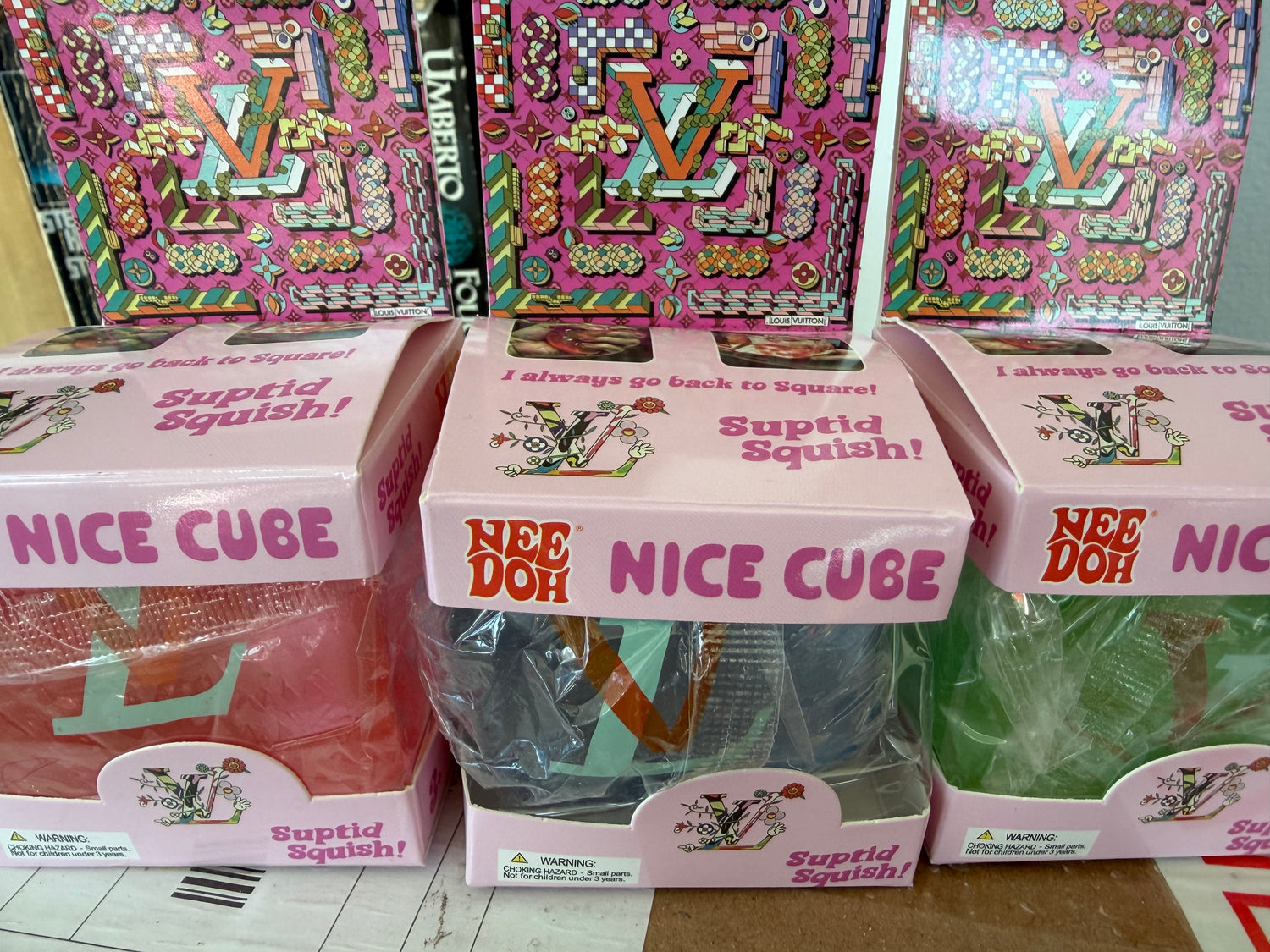LV inspired cube squishy